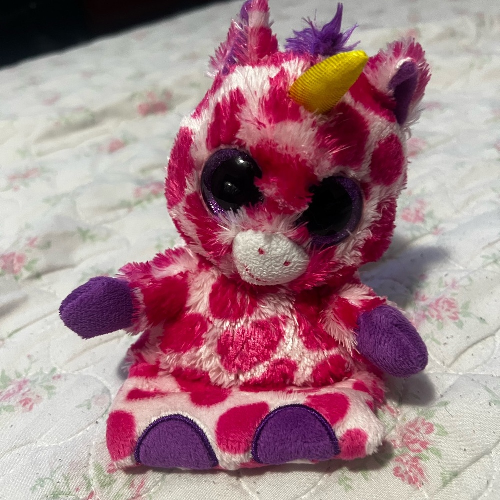 Ty Plush Phone Holder Pink Unicorn